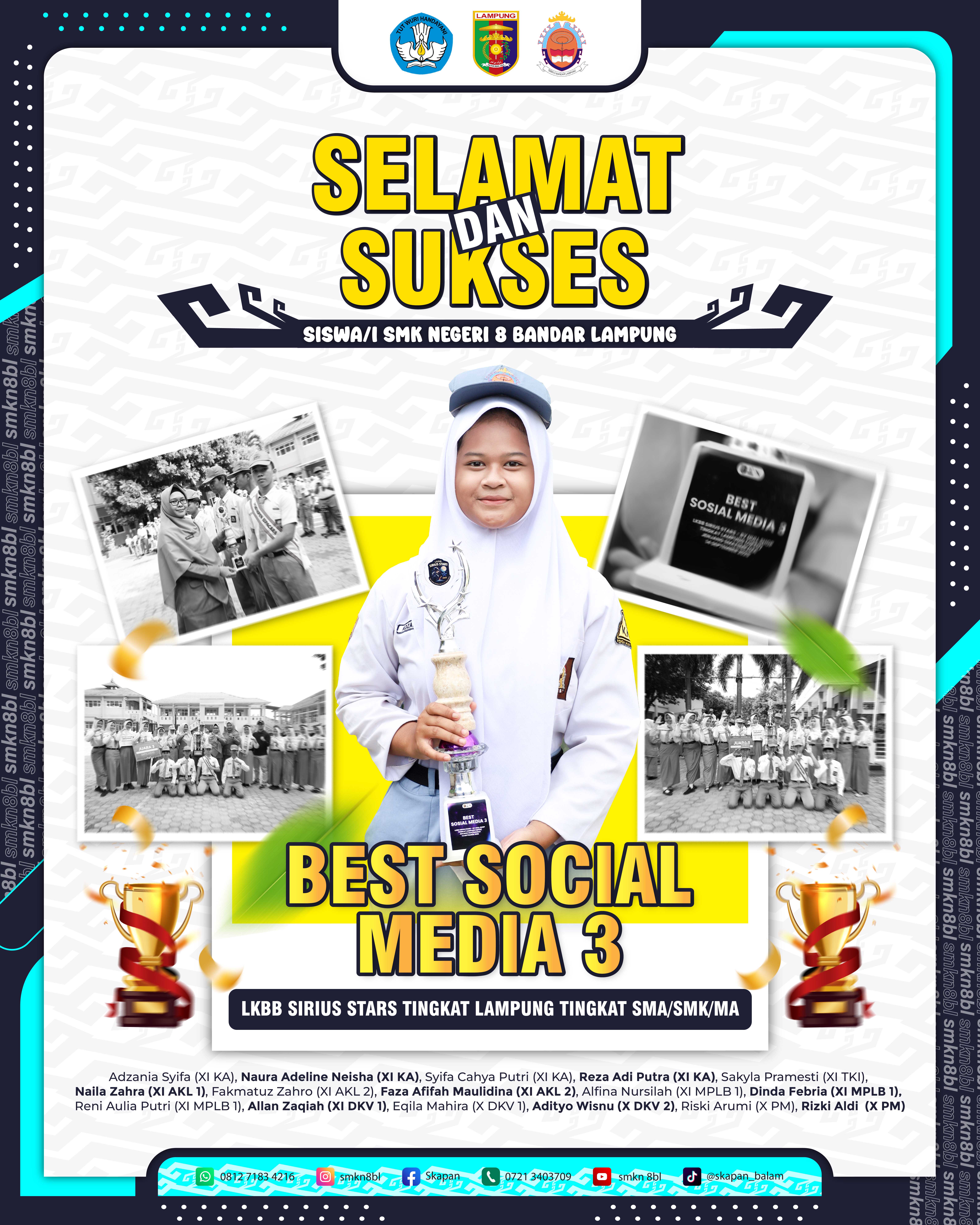 BEST SOSIAL MEDIA LKBB SIRIUS STARS TINGKAT LAMPUNG