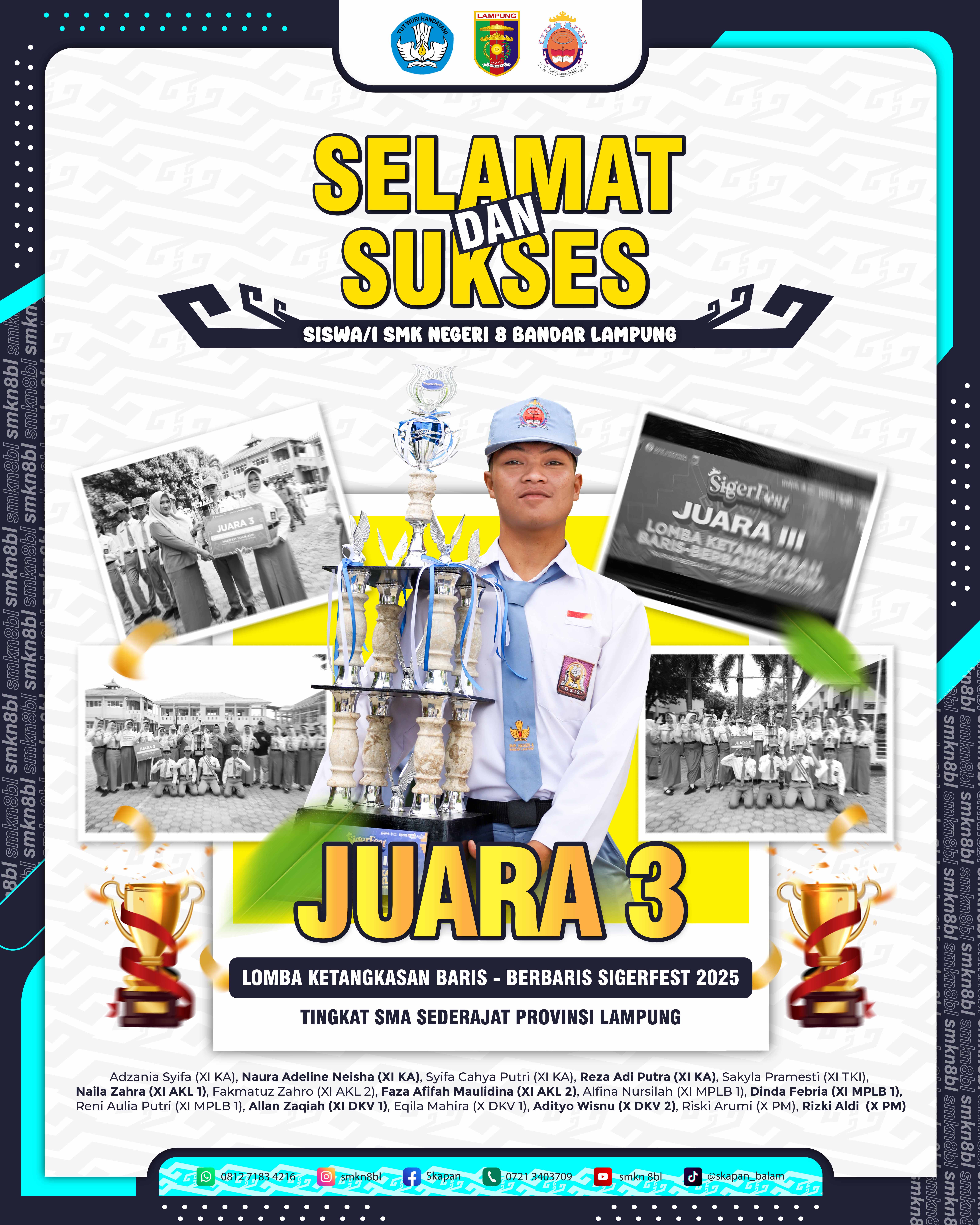 JUARA 3 LKBB SIGER FEST 2025 TINGKAT PROVINSI LAMPUNG