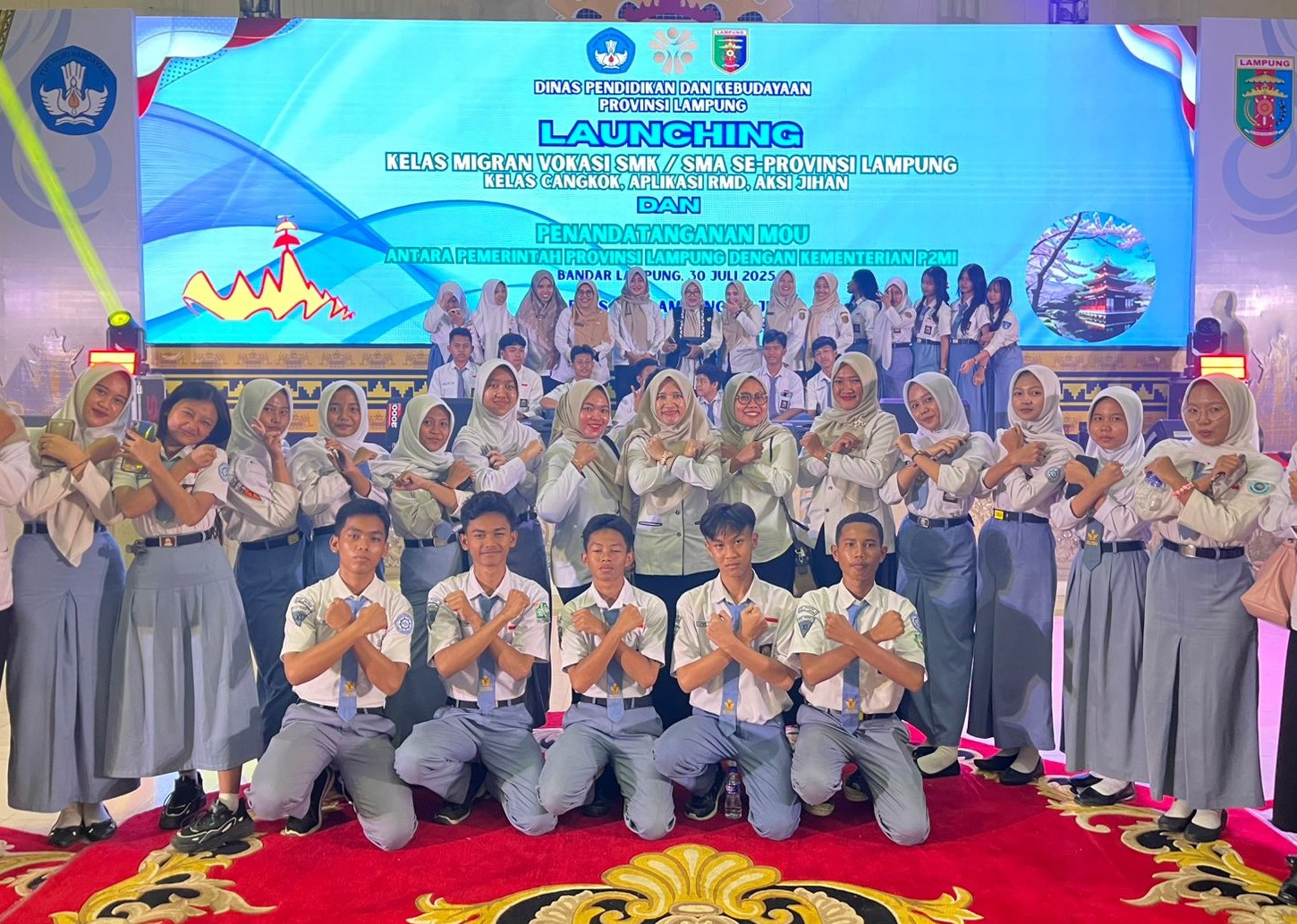 SMK Negeri 8 Bandar Lampung sebagai Peserta Launching Kelas Migran Vokasi