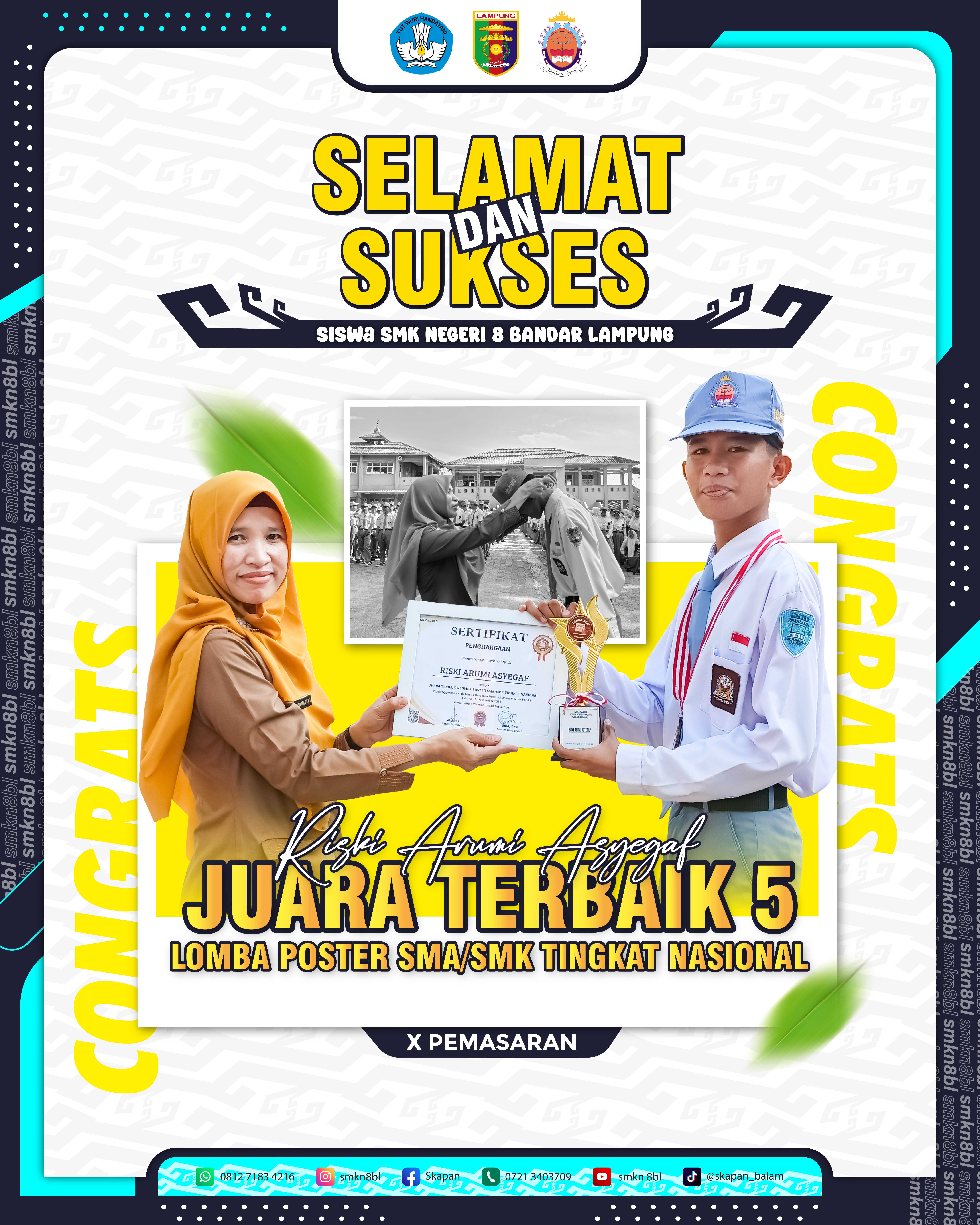 JUARA TERBAIK 5 LOMBA POSTER SMA/SMK Tingkat Nasional
